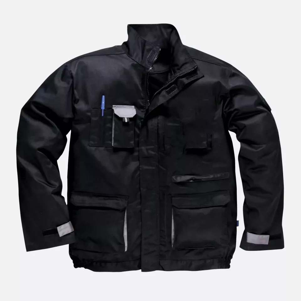Portwest TX10BKR, Texo Contrast Jacket, Black, image 1, gallery thumbnail