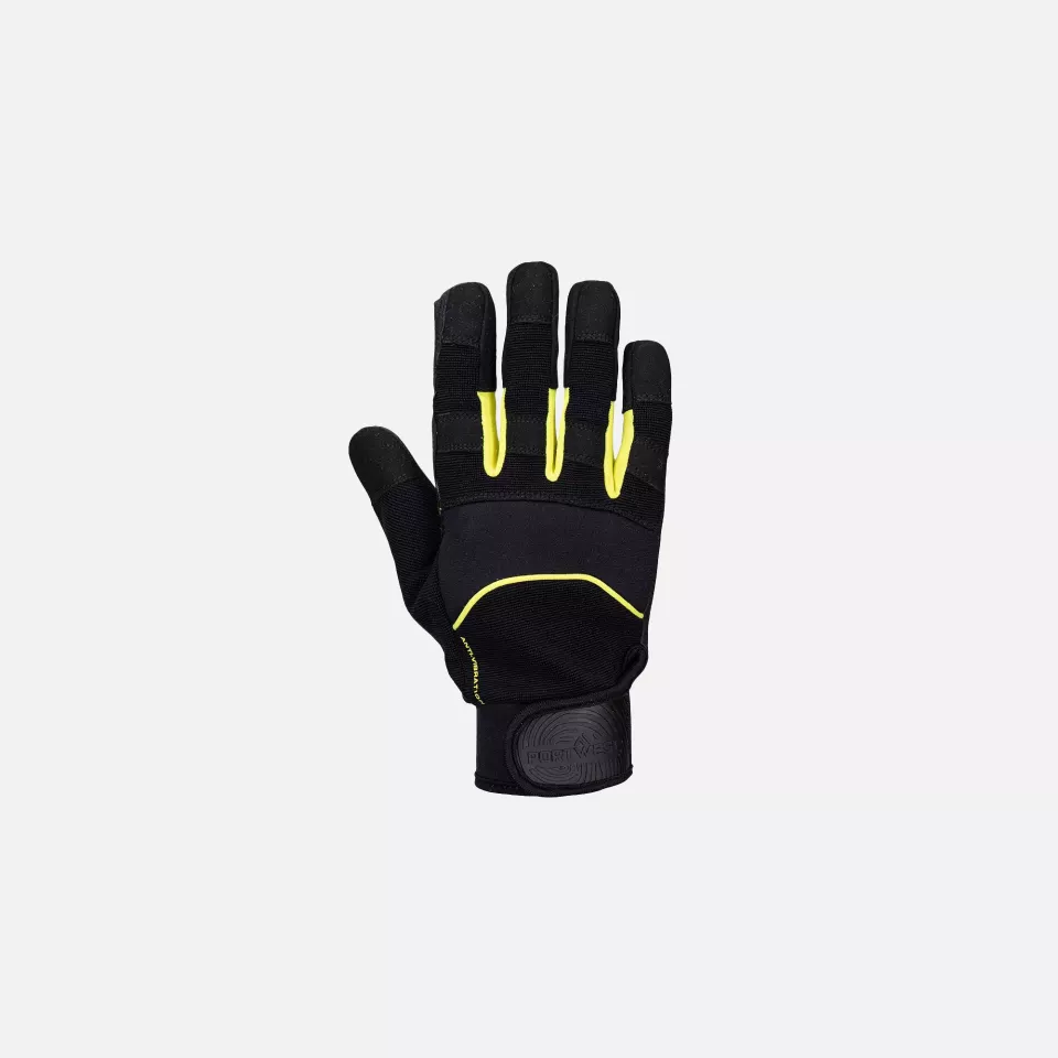 Portwest A791K8R, Mechanics Anti-Vibration Glove, Black, image 1, gallery thumbnail