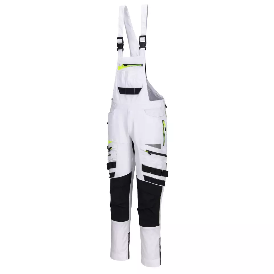Portwest DX441WGR, DX4 Work Bib and Brace, White/Grey, image 2, gallery thumbnail