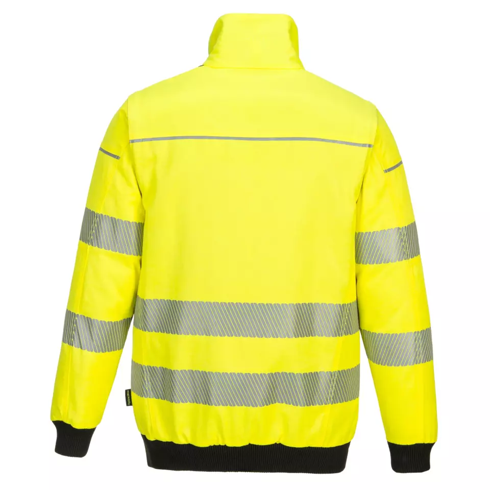 Portwest PW302YBR, PW3 Hi-Vis 3-in-1 Pilot Jacket, Yellow/Black, image 2, gallery thumbnail