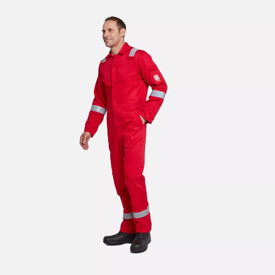 Portwest FR21RER, Bizflame Work Flammhemmender Superleichter Antistatischer Overall, Rot, image 4, gallery thumbnail