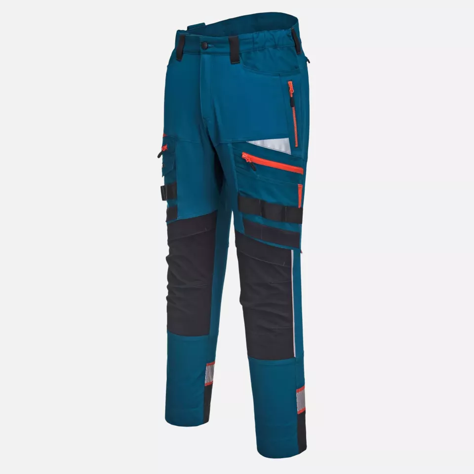 Portwest DX449MBR, DX4 Work Trousers, Metro Blue, image 5, gallery thumbnail