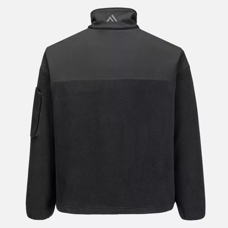 Portwest KX378BKR, KX3 1/4 Zip Fleece, Black, image 2, gallery thumbnail