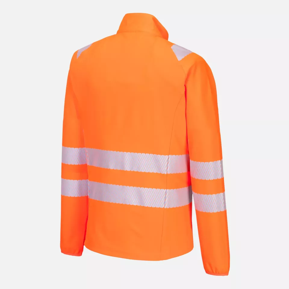 Portwest DX481OBR, DX4 Hi-Vis Lightweight Mid Layer, Orange/Black, image 3, gallery thumbnail