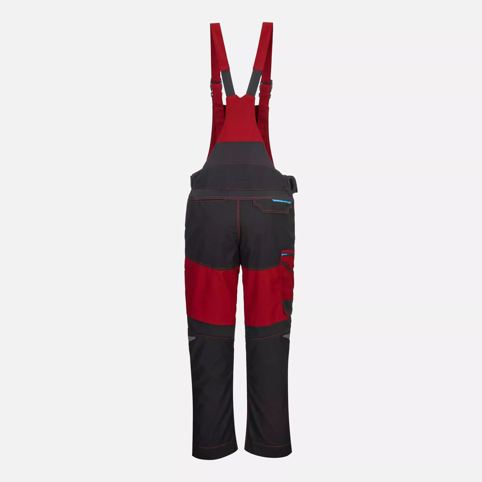 Portwest T704DRR, WX3 Bib and Brace, Deep Red, image 3