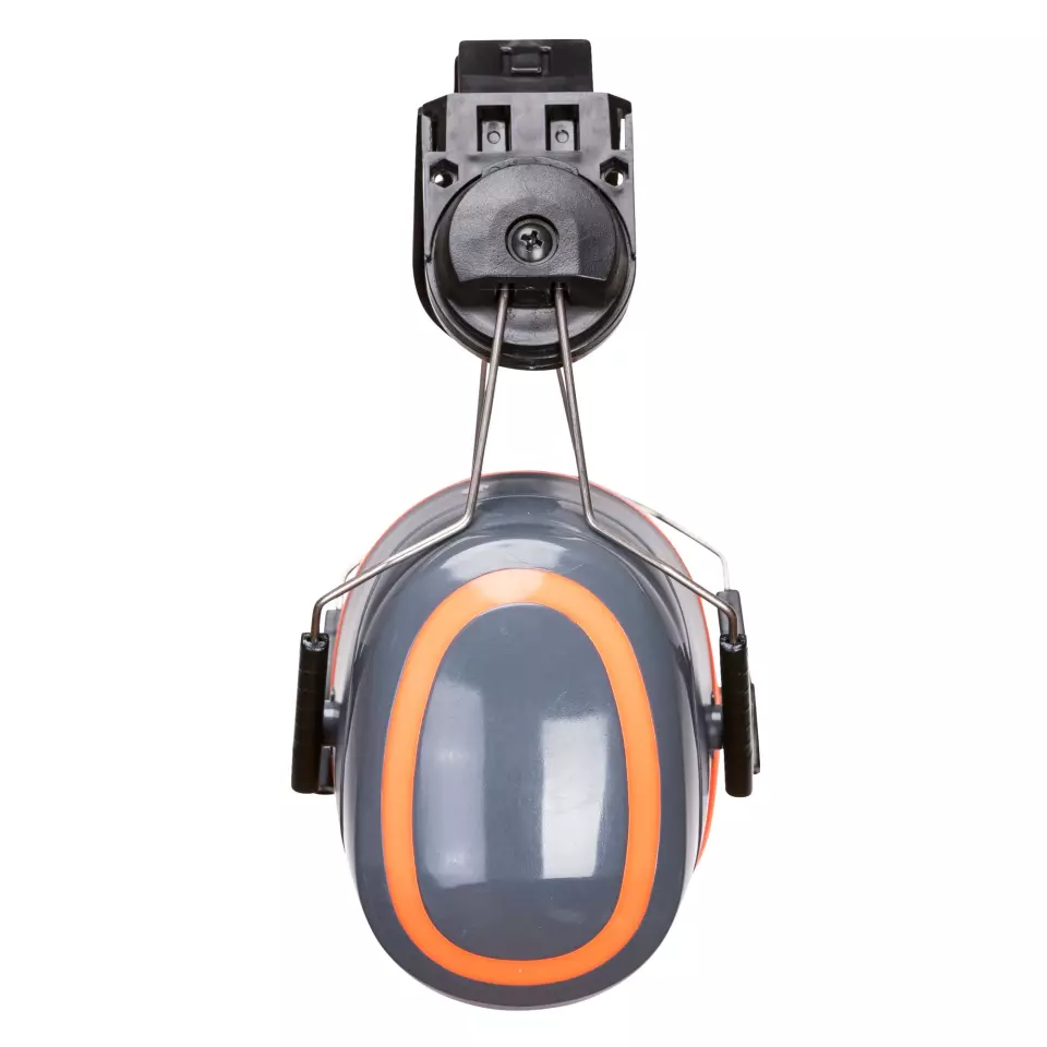 Portwest PW62GOR, HV Extreme Ear Defenders High Clip-On, Grey/Orange, image 2, gallery thumbnail