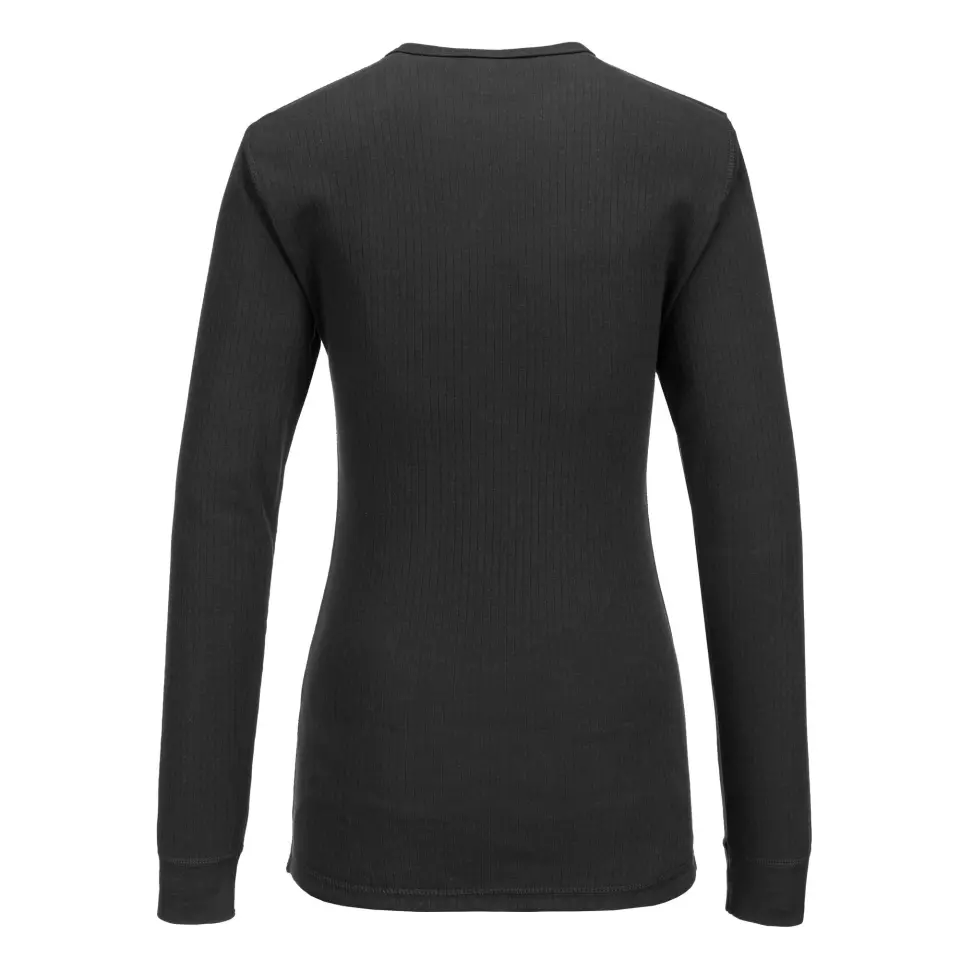 Portwest B126BKR, Damen-Thermo-Langarmshirt, Schwarz, image 2, gallery thumbnail