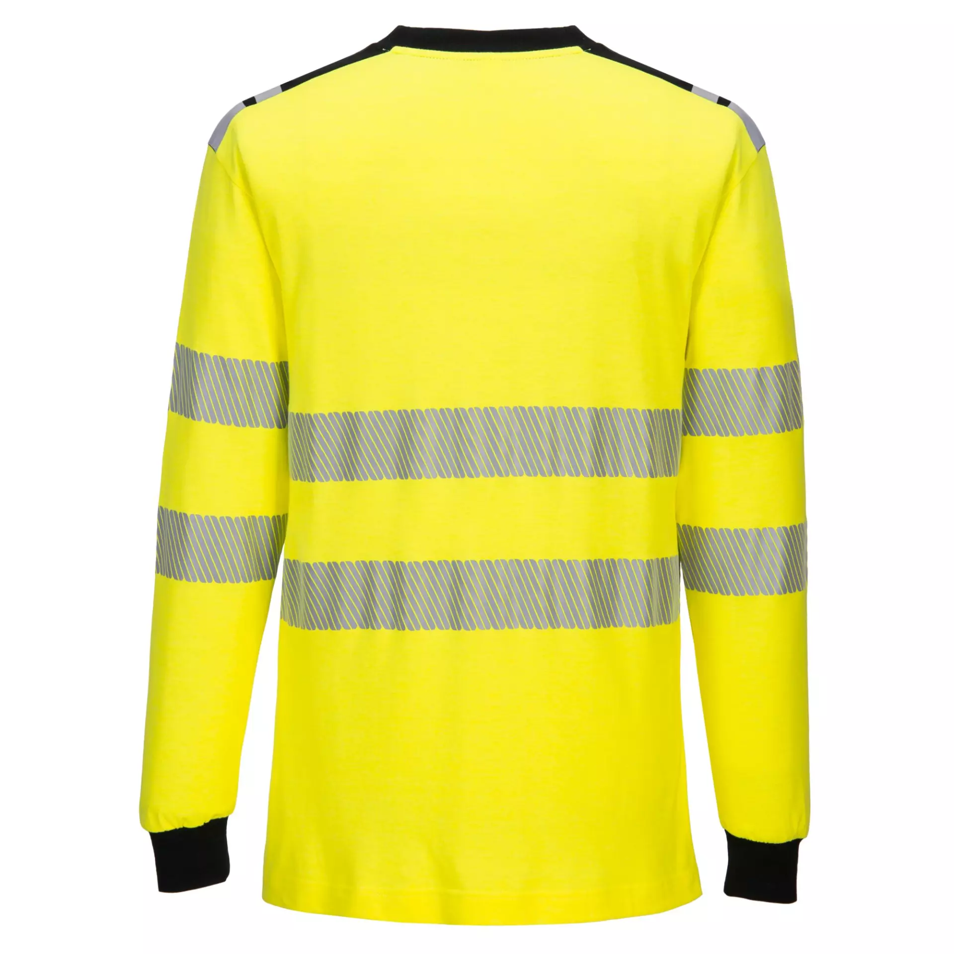 Portwest FR701YBR, PW3 FR Modaflame Hi-Vis T-Shirt, Yellow/Black, image 2