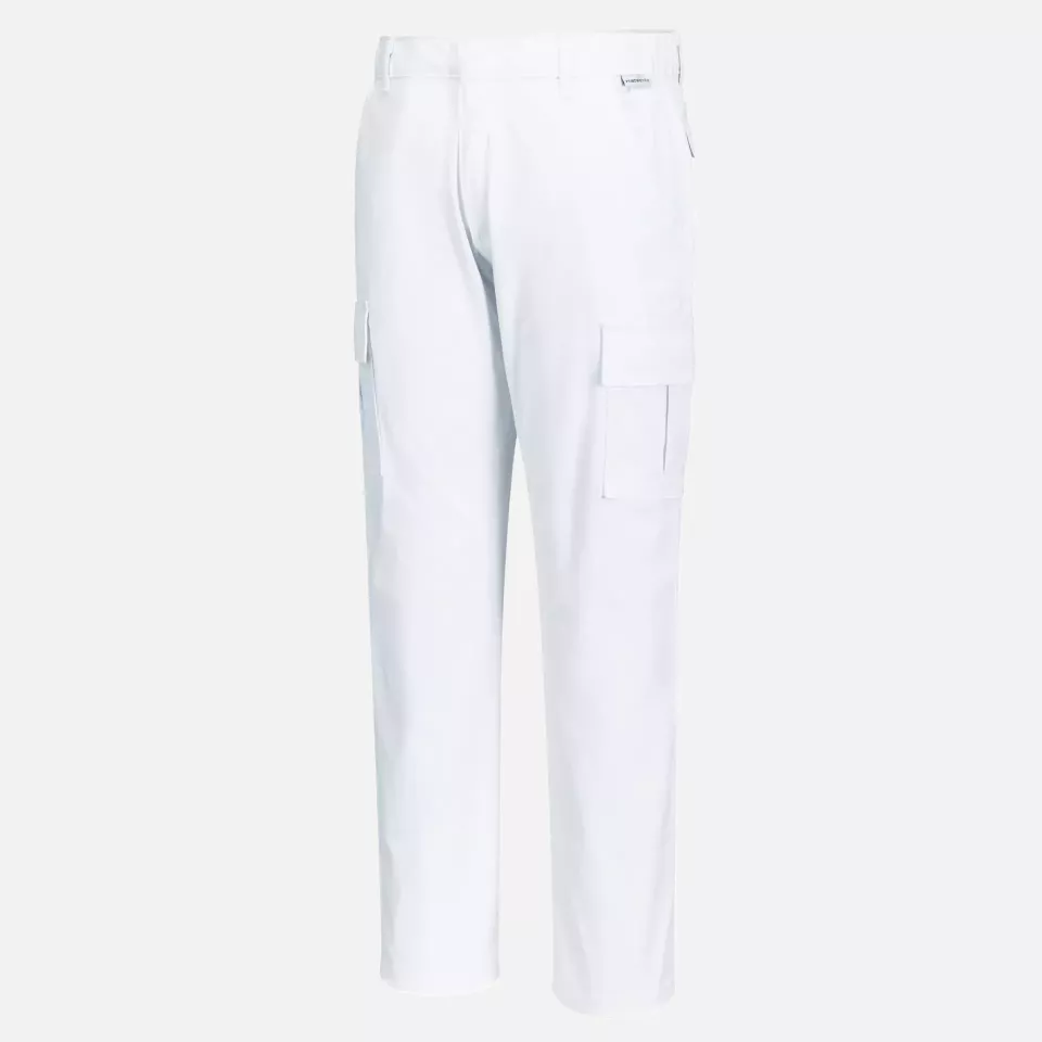 Portwest S231WHR, WX2 Eco Stretch Slim Fit Combat Trousers, White, image 4, gallery thumbnail