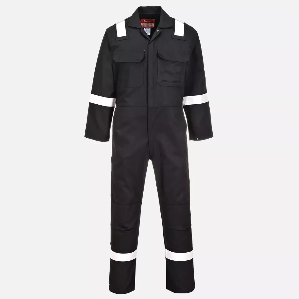Portwest BIZ5BKR, Bizweld Iona FR Coverall, Black, image 1, gallery thumbnail