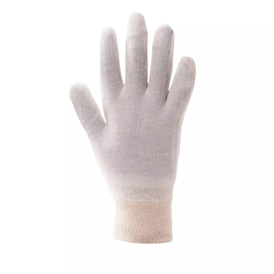 Portwest A050BER, Stockinette Knitwrist Glove, Size XL, Beige, image 2, gallery thumbnail