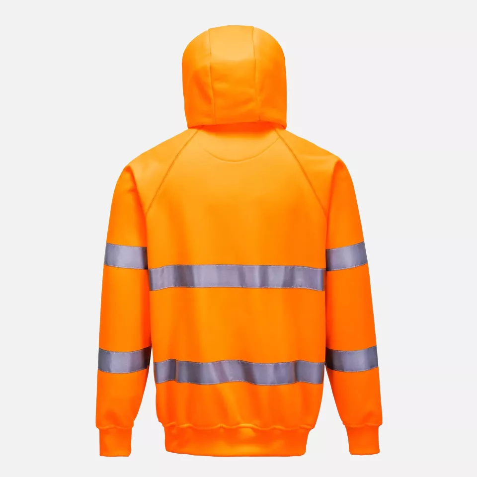 Portwest B304ORR, Hi-Vis Hoodie, Orange, image 2, gallery thumbnail
