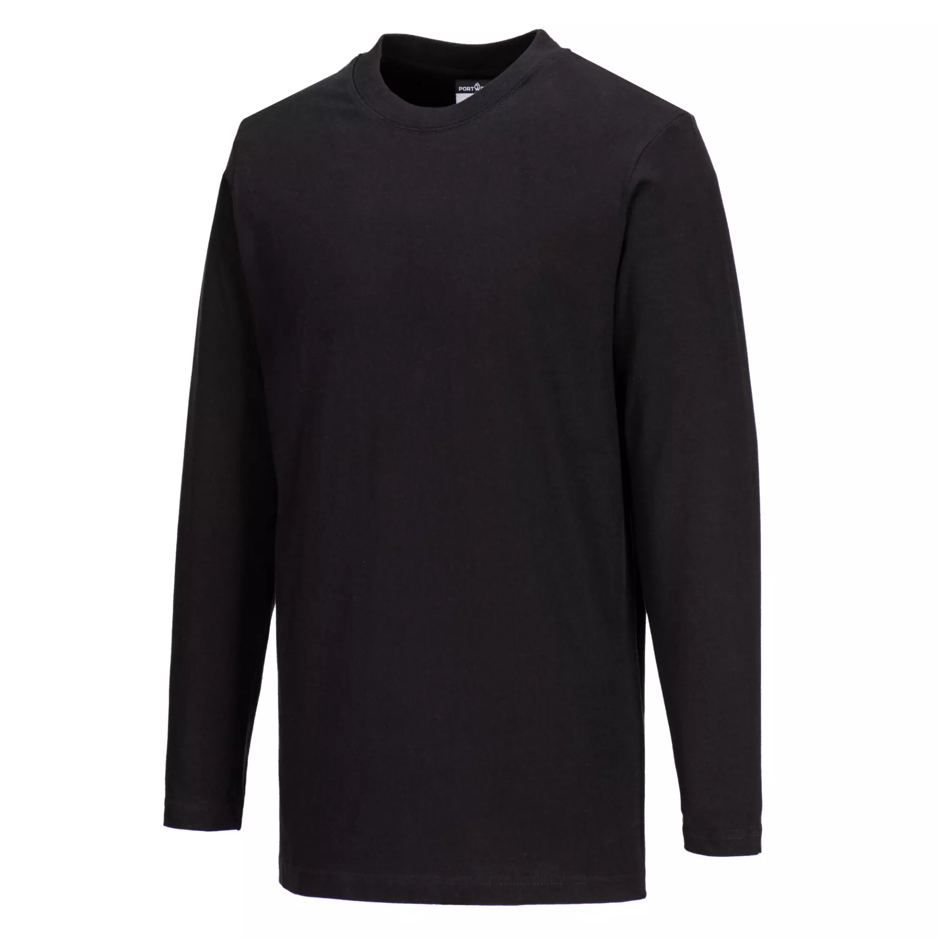 Portwest B196BKR, Long Sleeve T-Shirt, Black, image 2