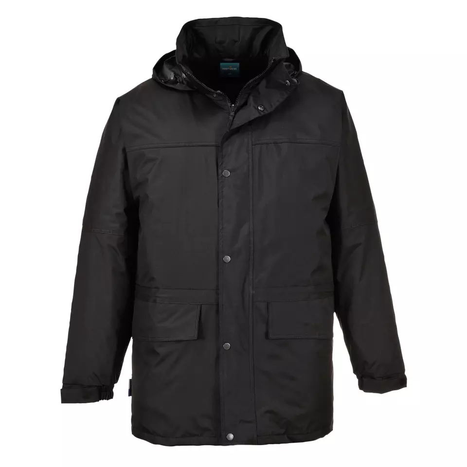 Portwest S523BKR, Oban Winter Jacket, Black, image 1, gallery thumbnail