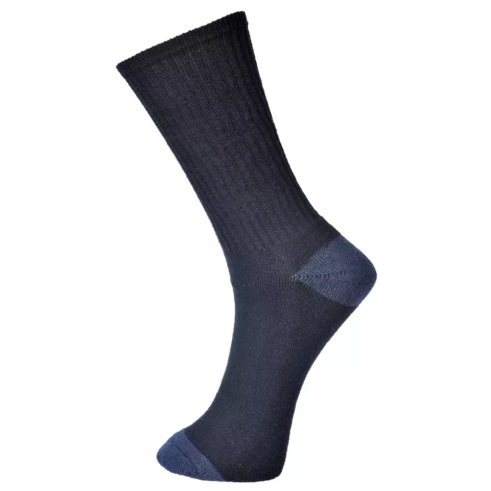Portwest SK13BKR, Classic Cotton Sock, Black, image 1, gallery thumbnail