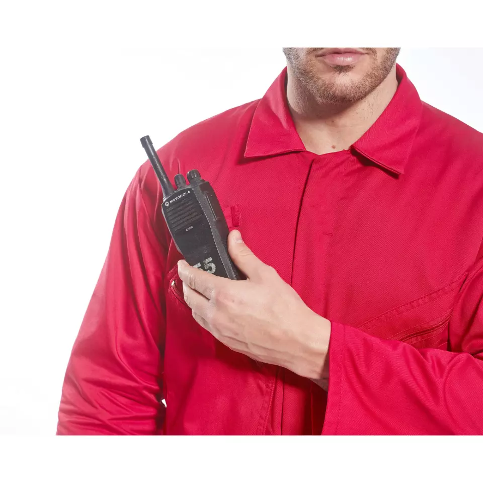 Portwest C813BKR, Liverpool Zip Coverall, Black, image 3, gallery thumbnail