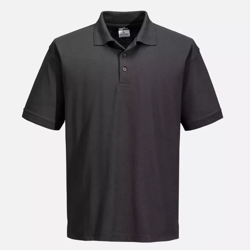 Portwest B210MGR, Naples Polo Shirt S/S, Metal Grey, image 1, gallery thumbnail