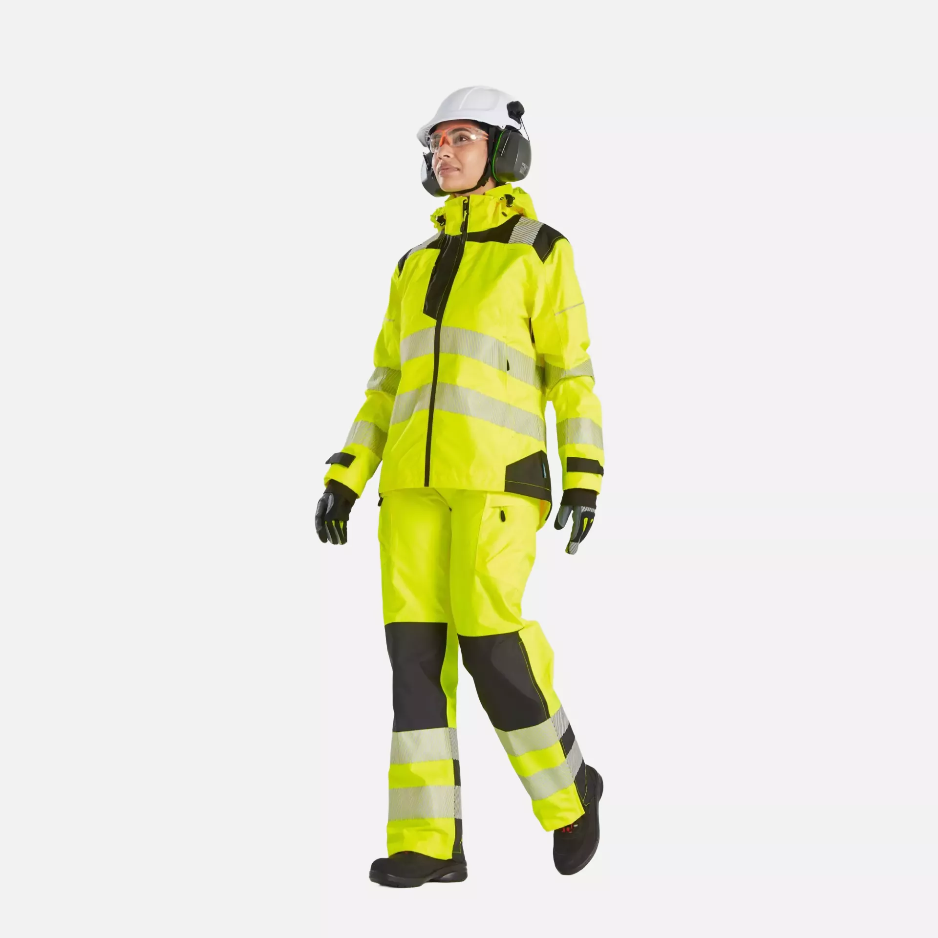 Portwest PW389YBR, PW3 Hi-Vis Women's Rain Jacket, Yellow/Black, image 7