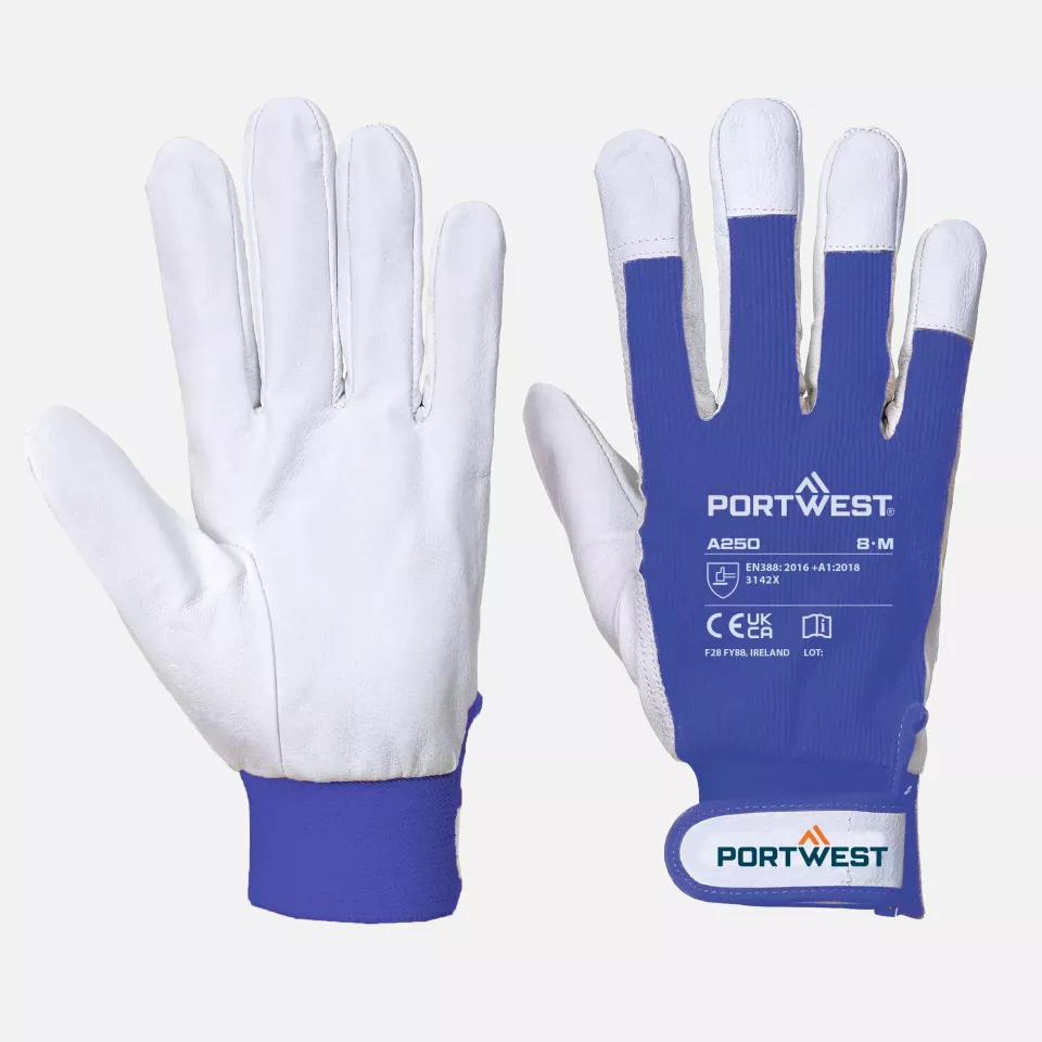 Portwest A250BLU, Tergsus Glove, Size M, Blue, image 2, gallery thumbnail