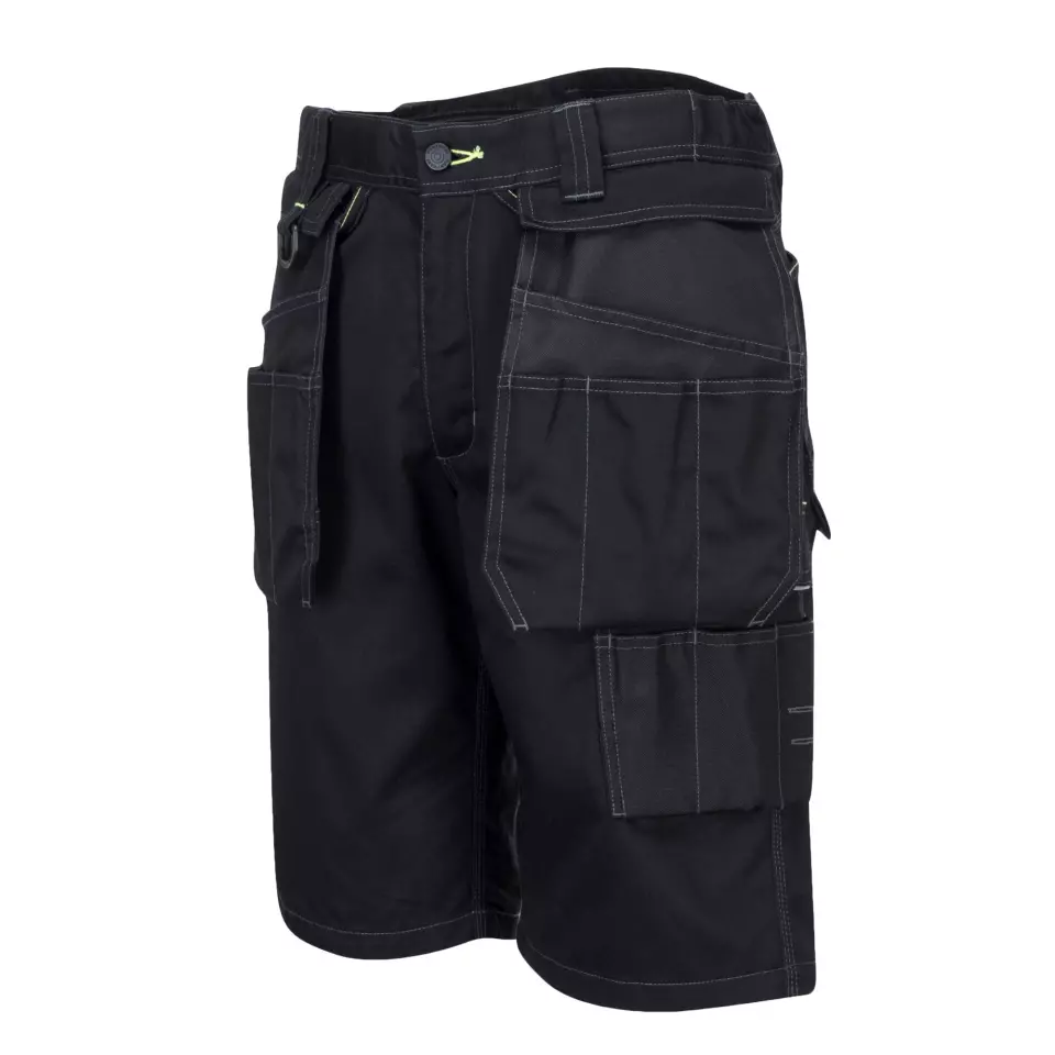 Portwest PW345BKR, PW3 Holster Work Shorts, Black, image 5, gallery thumbnail