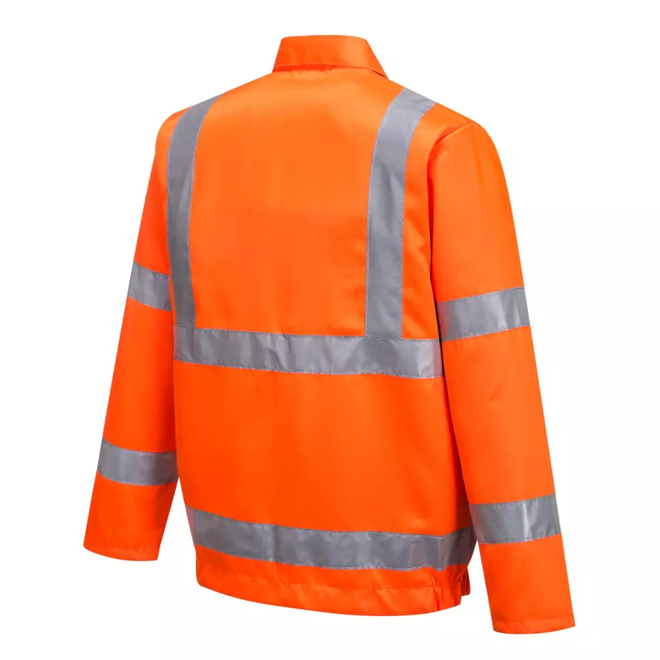 Portwest RT40ORR, Hi-Vis Polycotton Bomber Jacket, Orange, image 3, gallery thumbnail