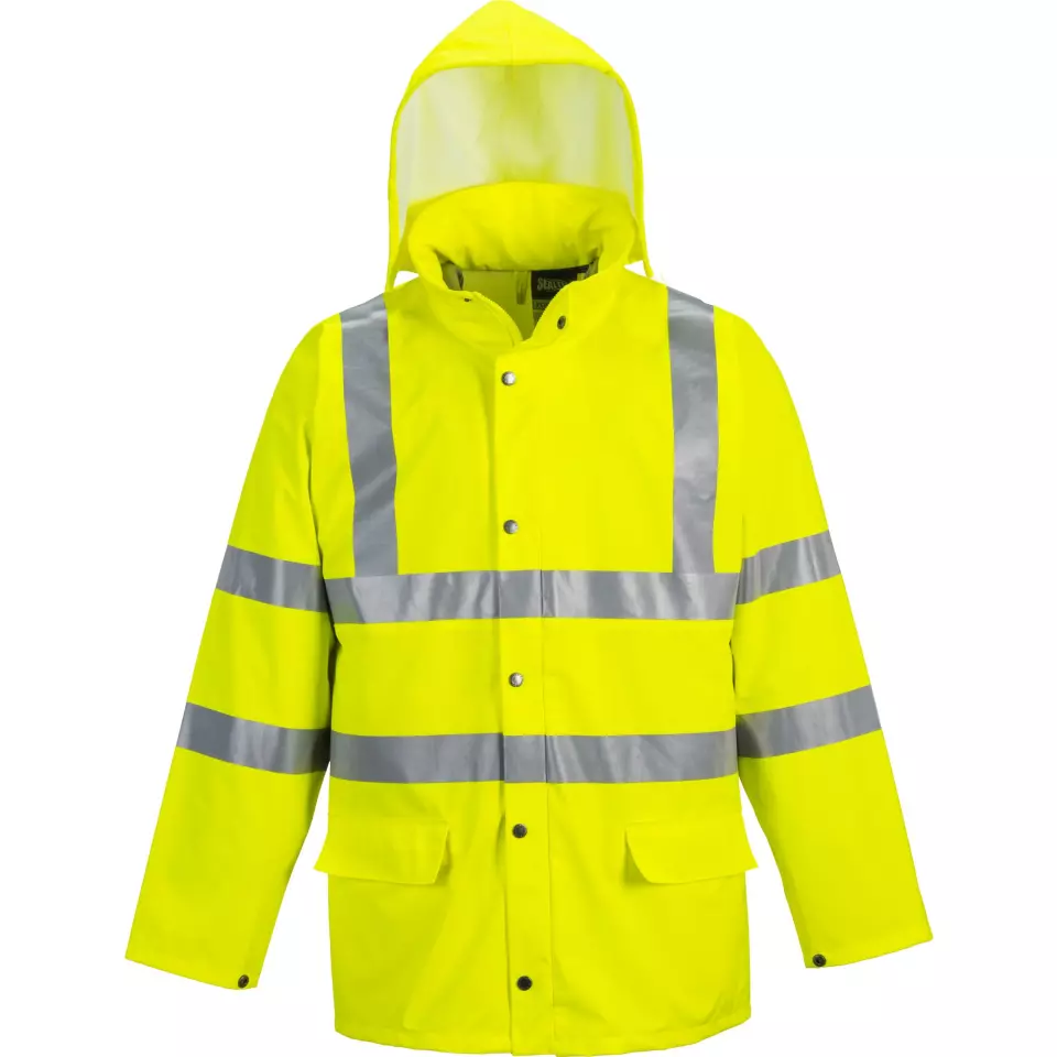 Portwest S491YER, Sealtex Ultra Hi-Vis Rain Jacket, Yellow, image 1, gallery thumbnail