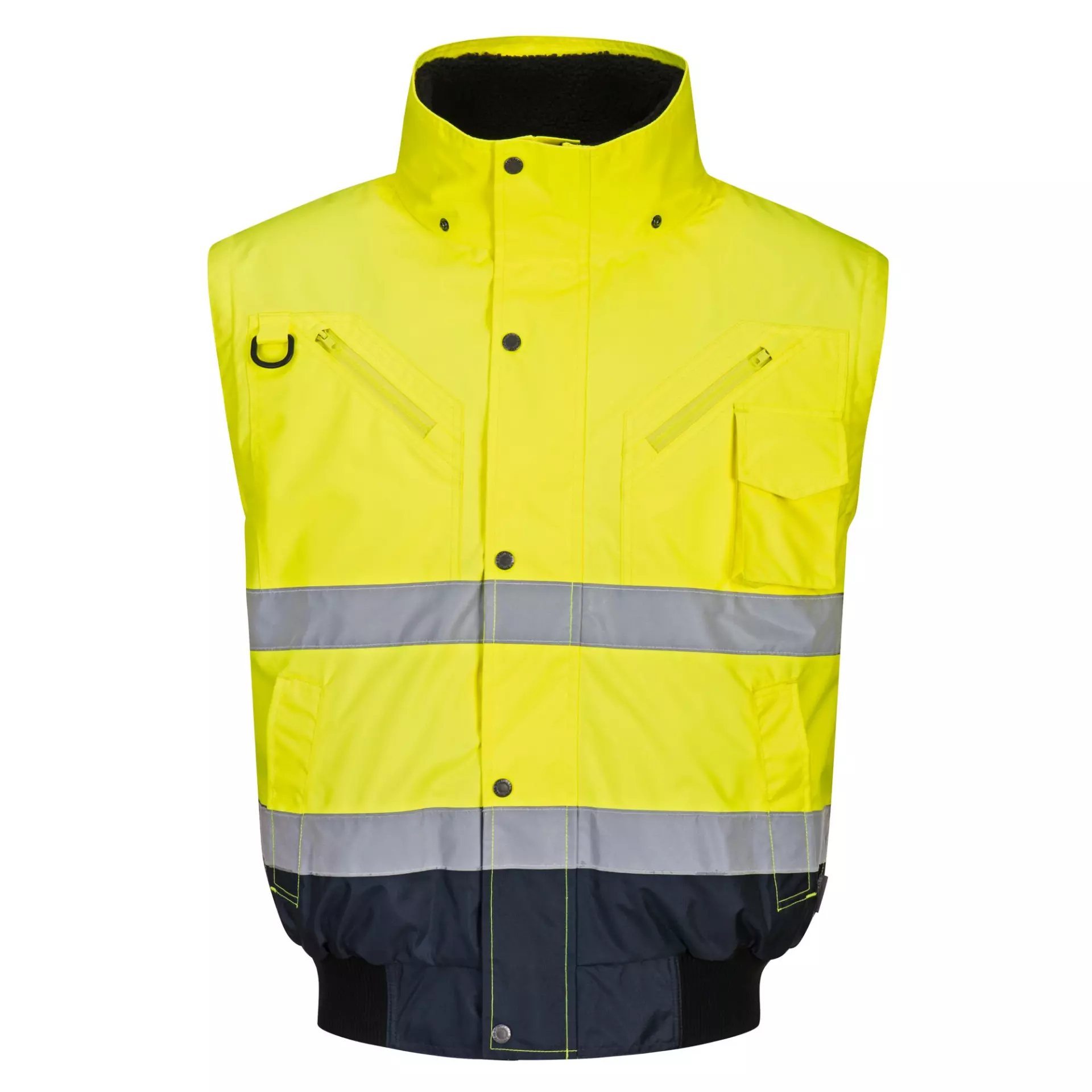 Portwest C465YNR, Hi-Vis 3-in-1 Contrast Bomber Jacket, Yellow/Navy, image 7