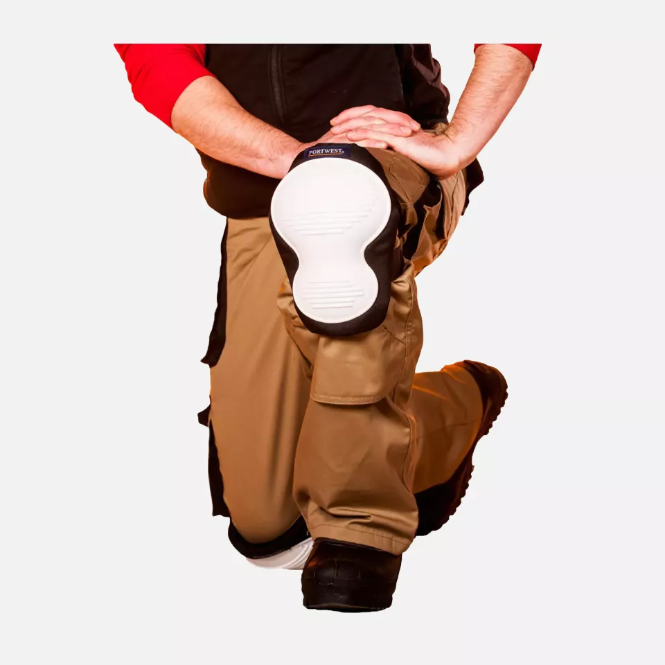 Portwest KP50WHR, Non-Marking Knee Pad, White, image 5, gallery thumbnail