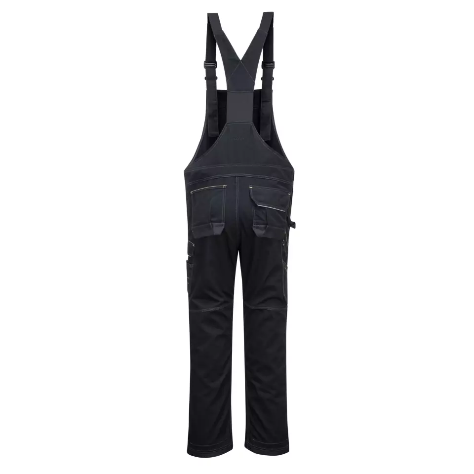 Portwest PW346BKR, PW3 Arbeitshose mit Trägern, Schwarz
