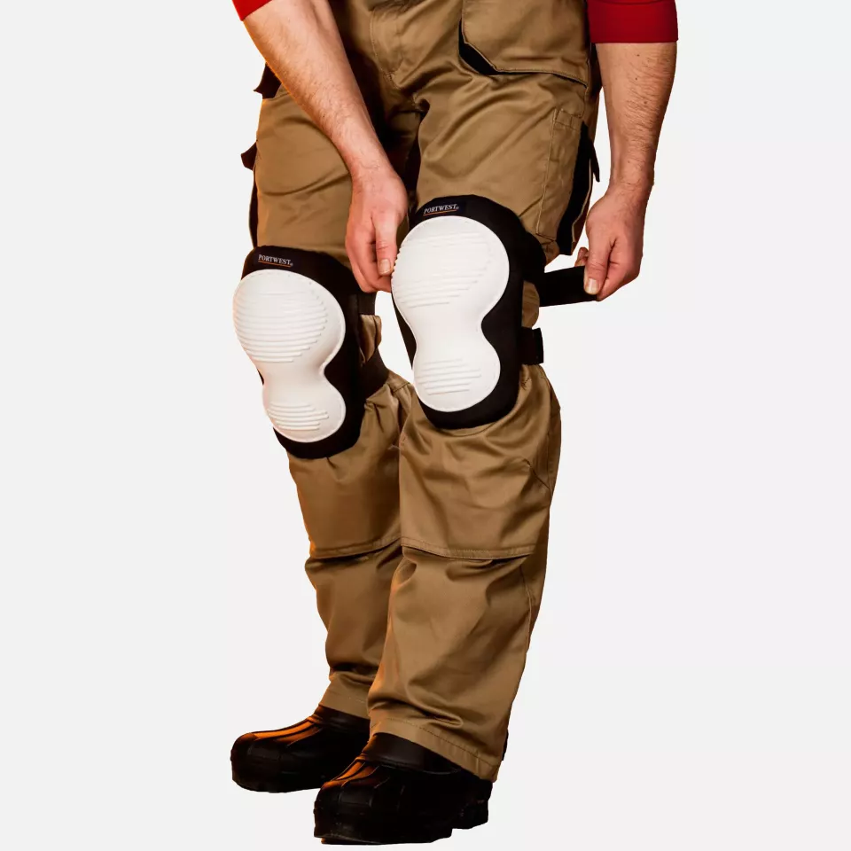 Portwest KP50WHR, Non-Marking Knee Pad, White, image 3, gallery thumbnail