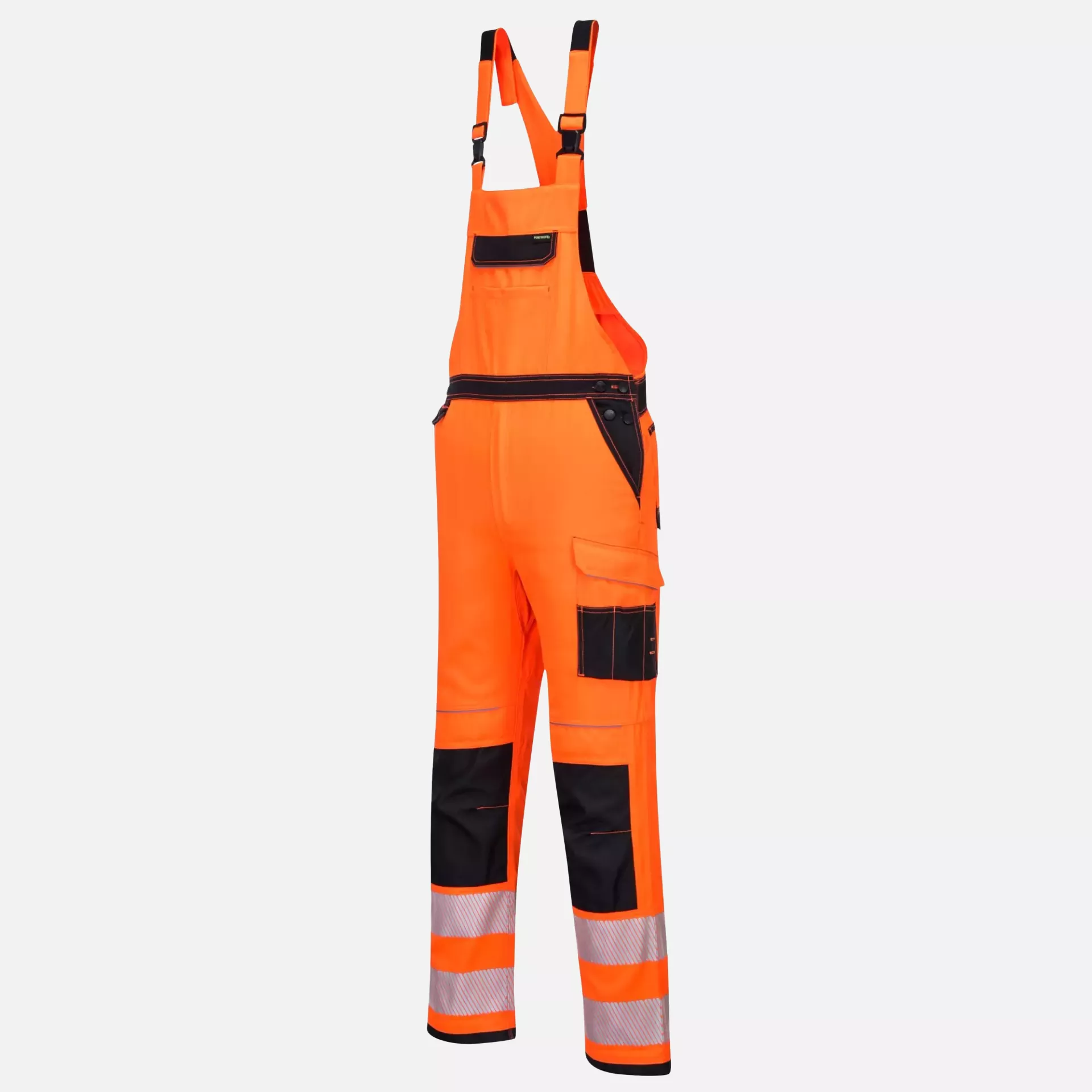 Portwest PW344OBR, PW3 Hi-Vis Bib and Brace, Orange/Black, image 3