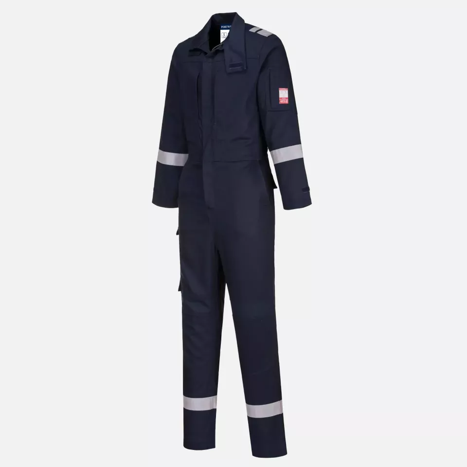 Portwest FR501NAR, Bizflame Work Stretch Panelled FR Coverall, Navy, image 4, gallery thumbnail