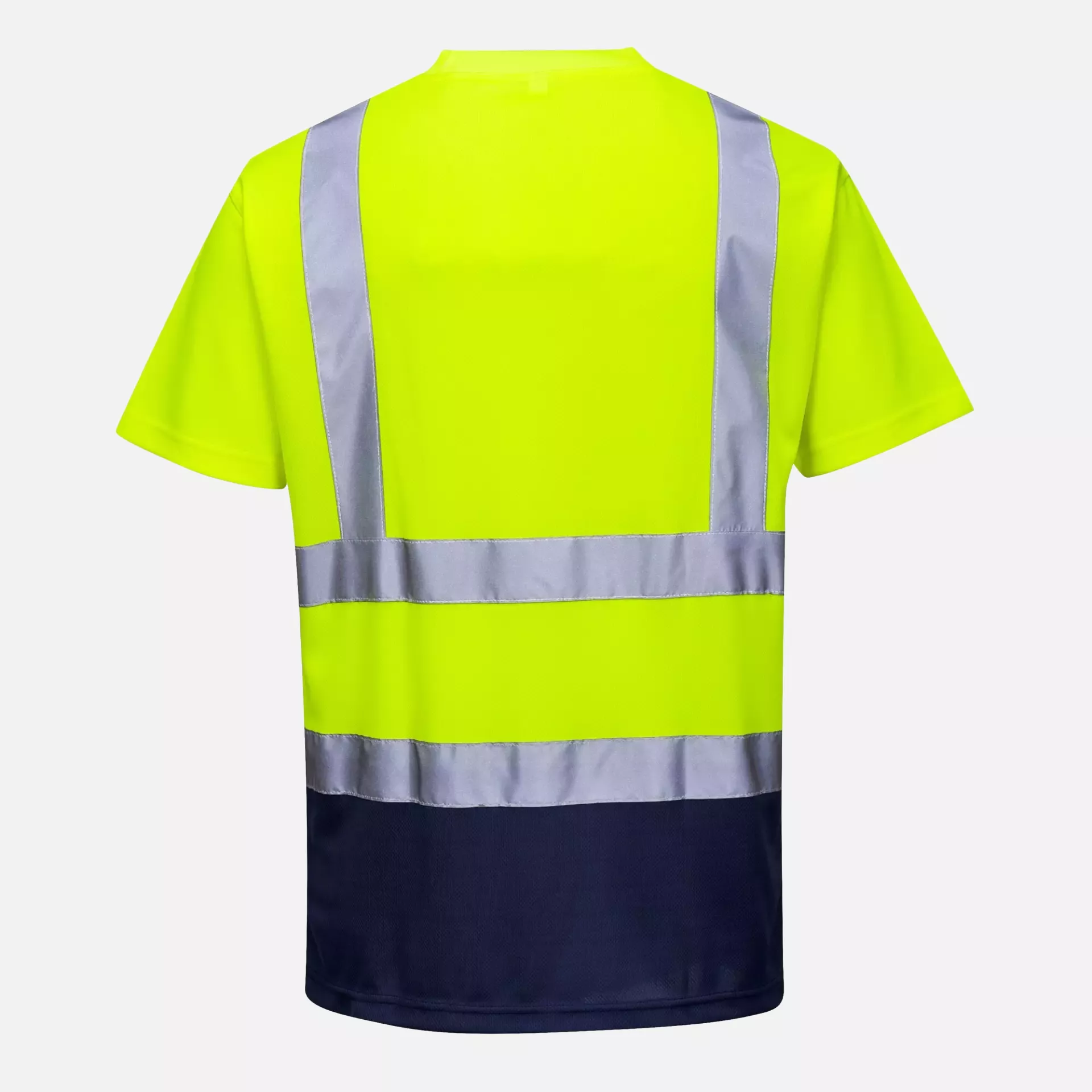 Portwest S378YNR, Hi-Vis Contrast T-Shirt S/S, Yellow/Navy, image 2