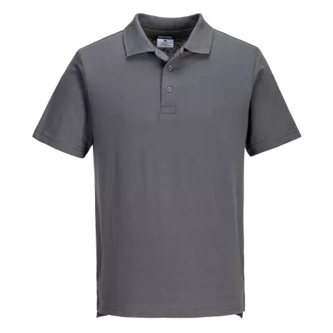 Portwest Lightweight Jersey Polo Shirt, Zoom Grey