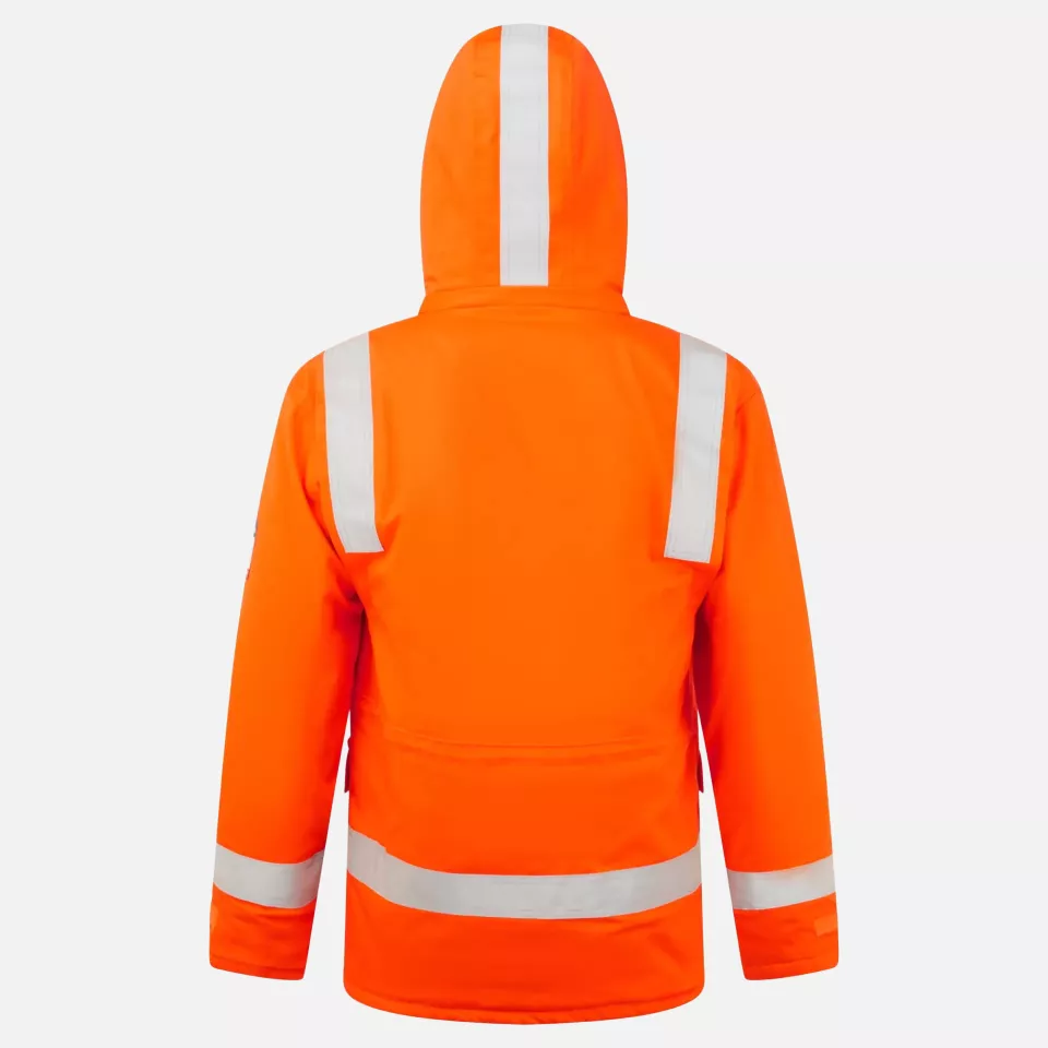 Portwest FR59ORR, Bizflame Work Anti-Static FR Winter Jacket, Orange, image 2, gallery thumbnail