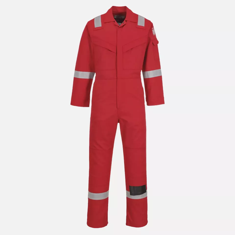Portwest FF50RER, Bizflame Work Aberdeen FR Coverall, Red, image 1, gallery thumbnail