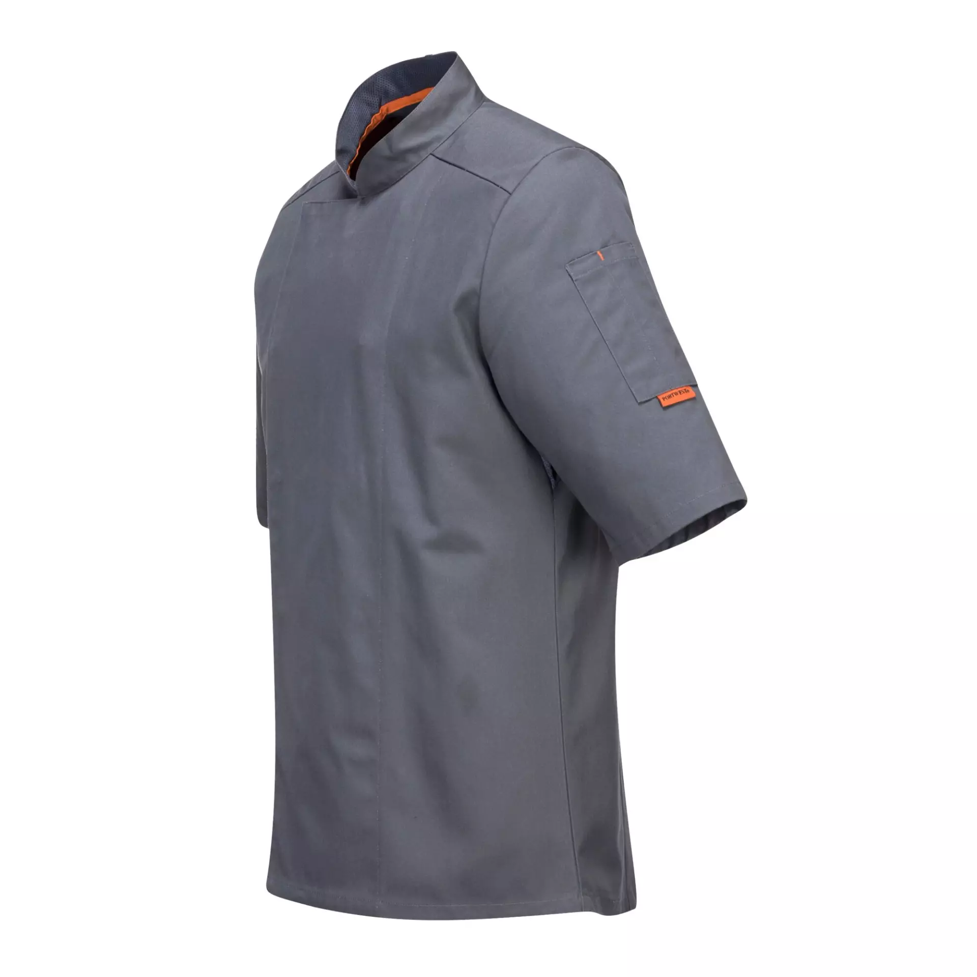 Portwest C738SGR, Chef's MeshAir Pro Jacket S/S, Slate Grey, image 4