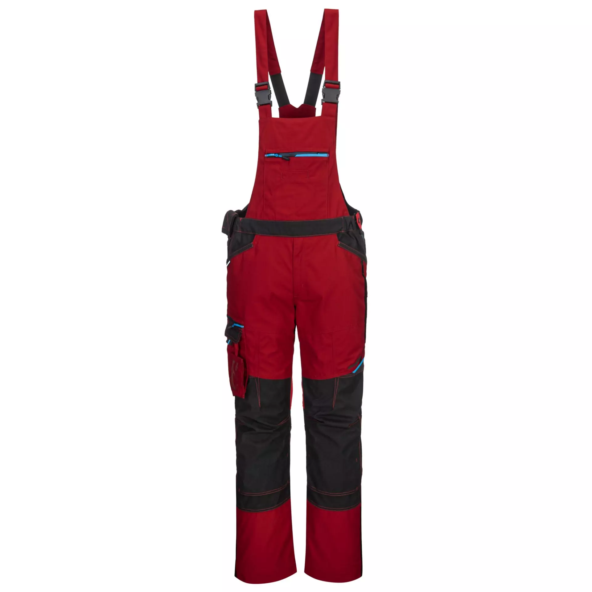 Portwest T704DRR, WX3 Bib and Brace, Deep Red, image 1