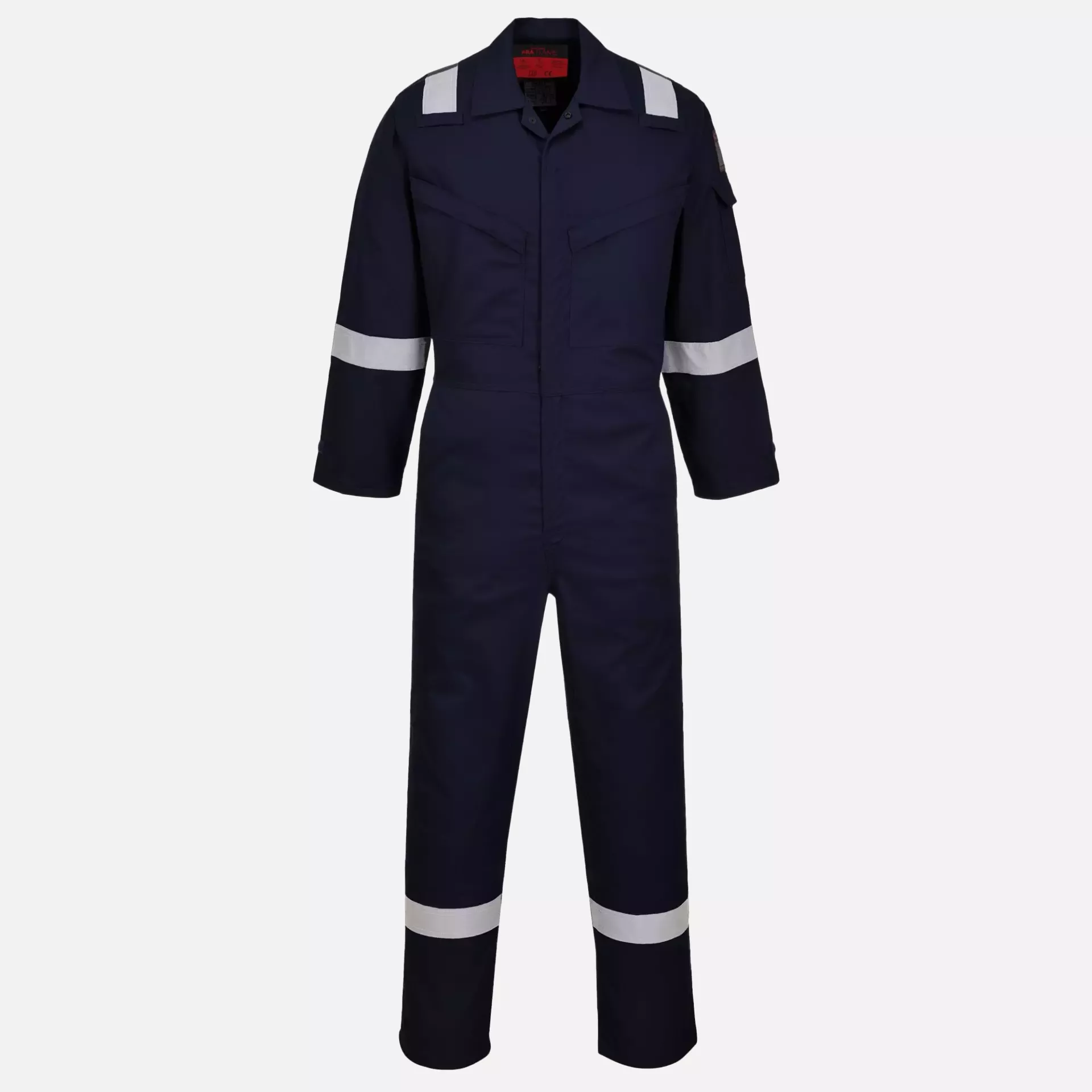 Portwest AF73NAR, Araflame Silver Coverall, Navy, image 1