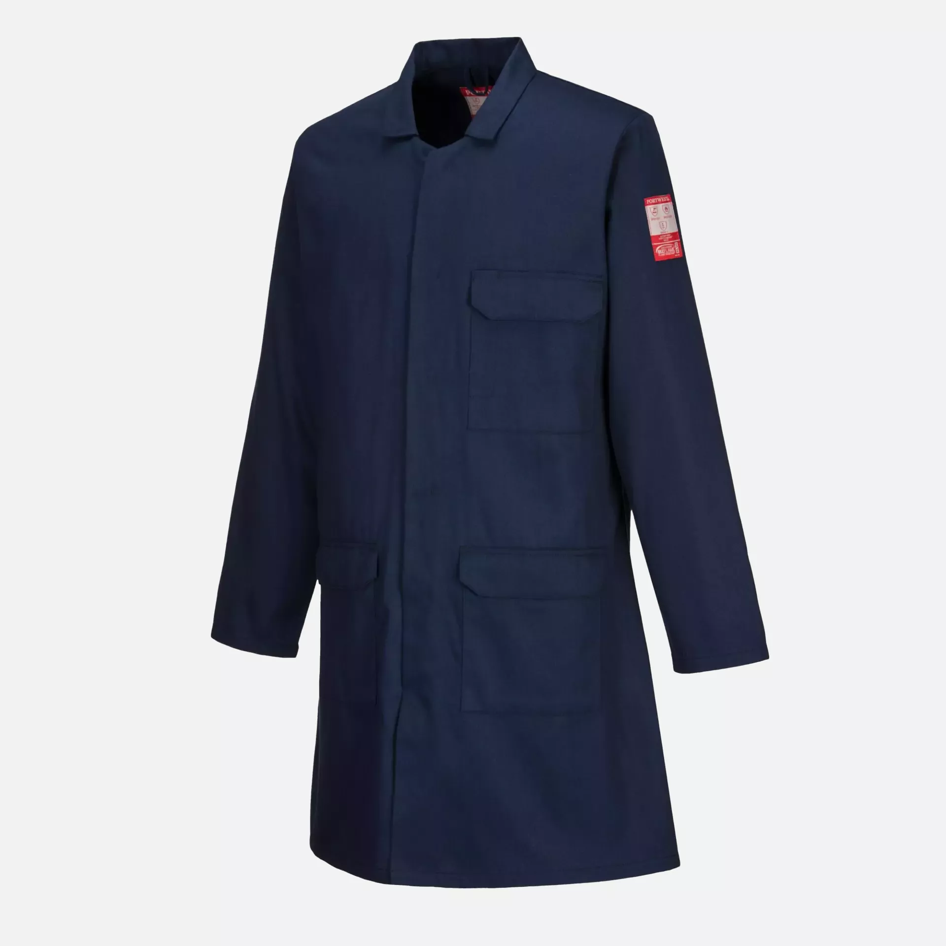 Portwest FR34NAR, Bizflame Work FR Standard Coat, Navy, image 4