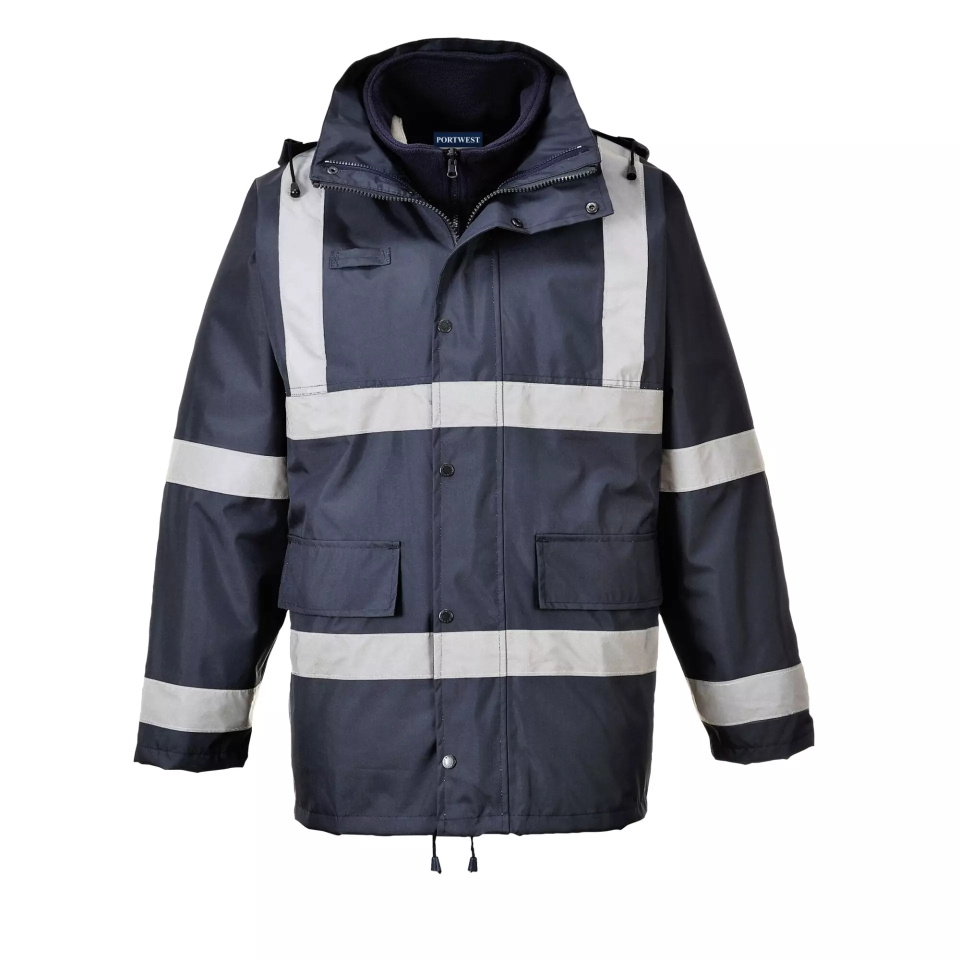 Portwest S431NAR, Iona 3-in-1 Traffic Jacket, Navy