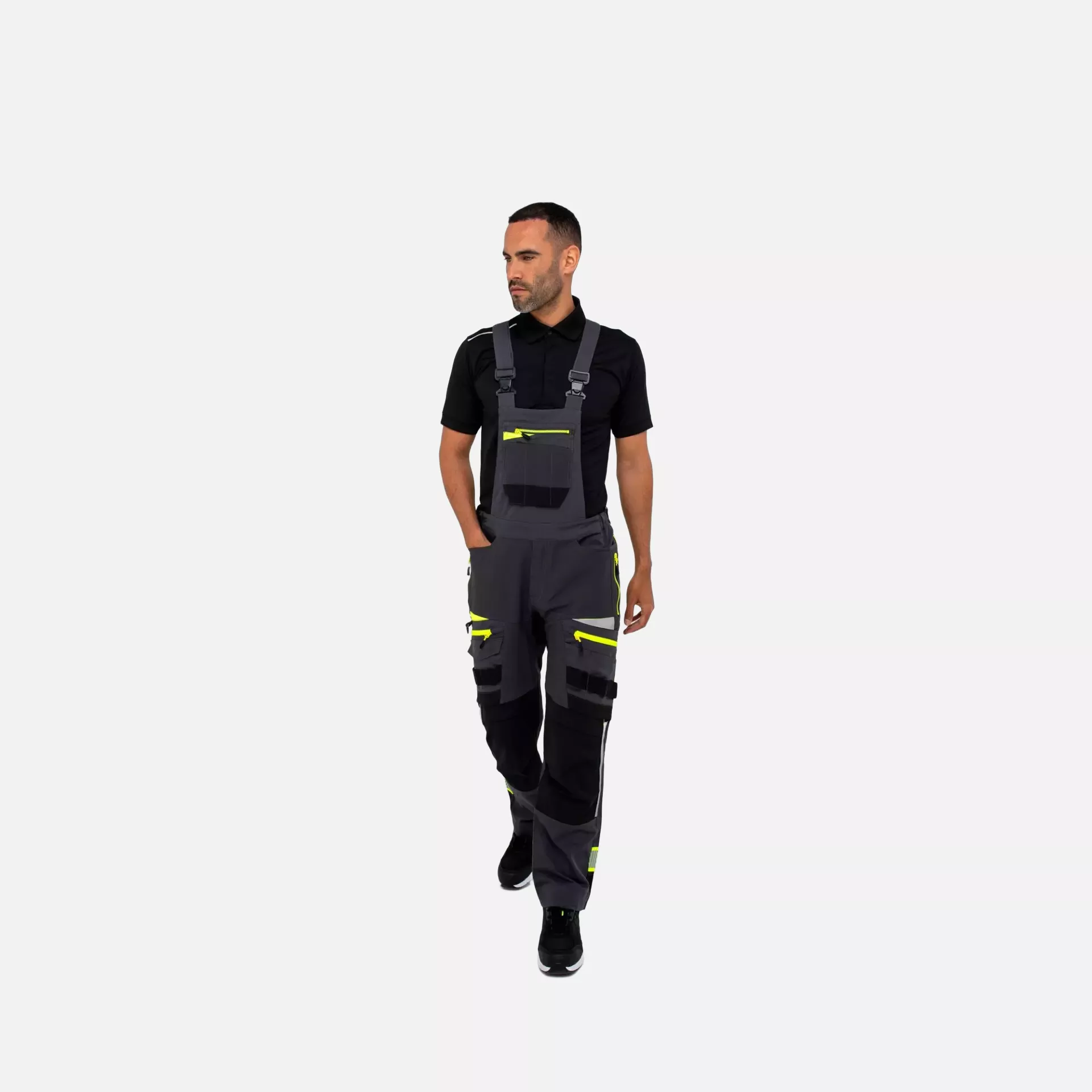 Portwest DX441MGR, DX4 Work Bib and Brace, Metal Grey, image 7