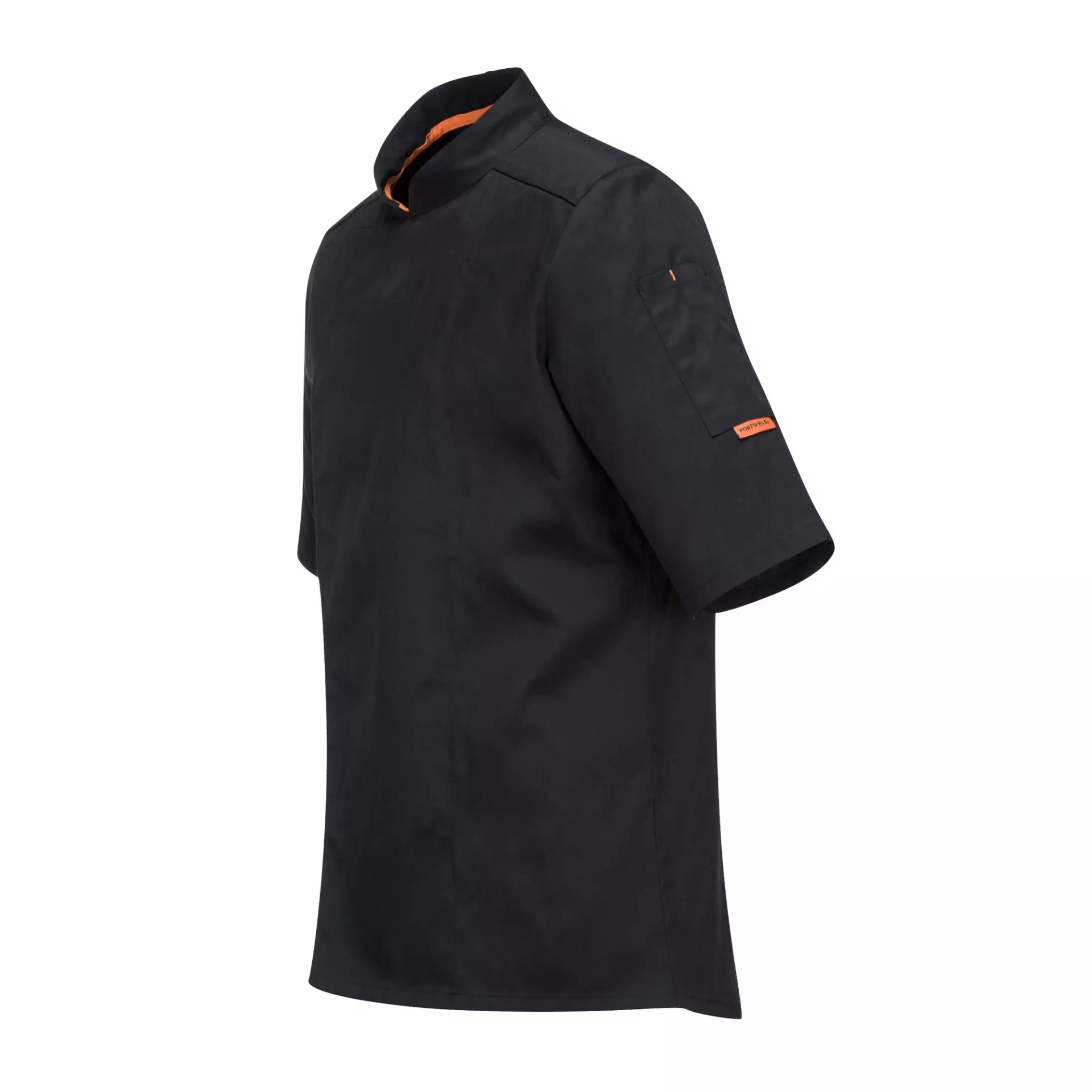 Portwest C746BKR, Chef's MeshAir Pro Stretch Jacket S/S, Black, image 2