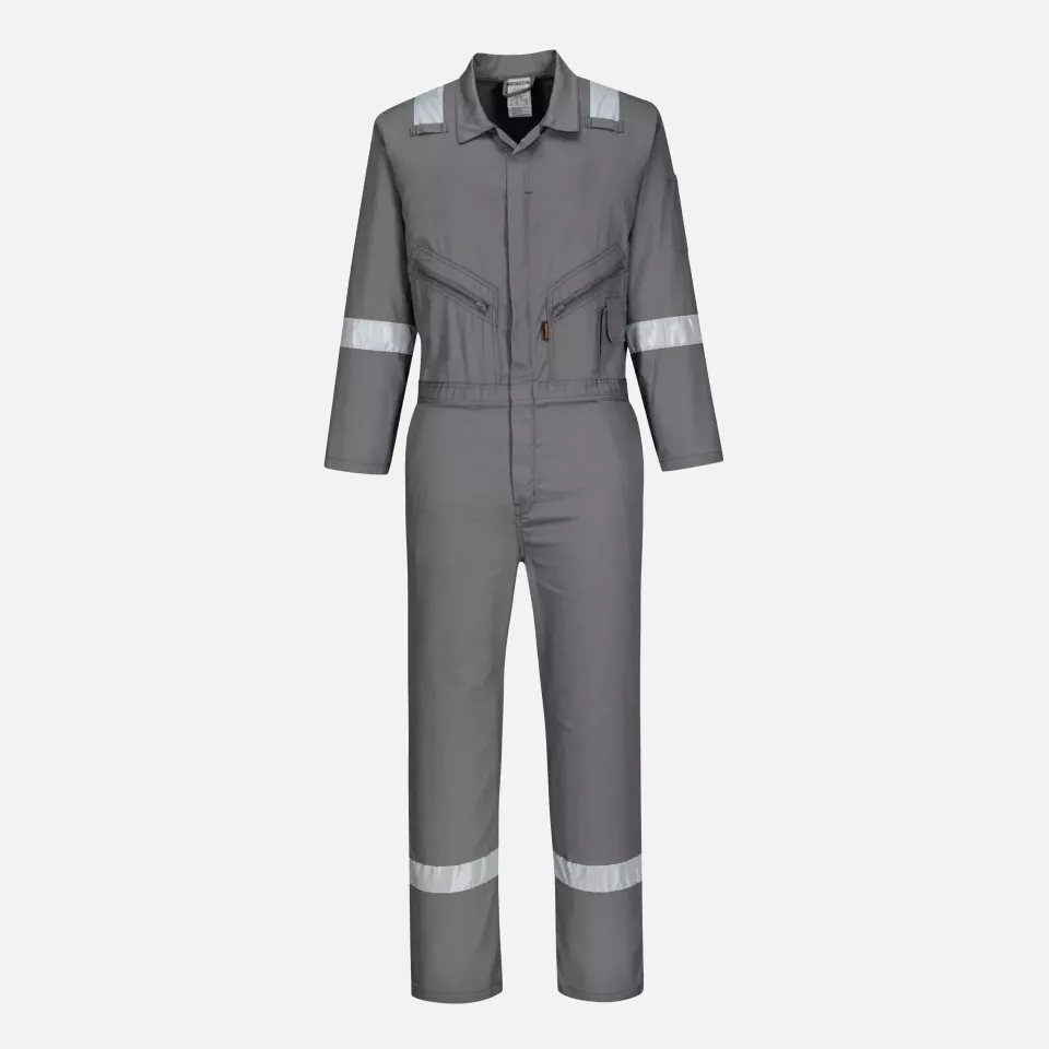 Portwest C814GRR, Iona Cotton Coverall, Grey, image 5, gallery thumbnail