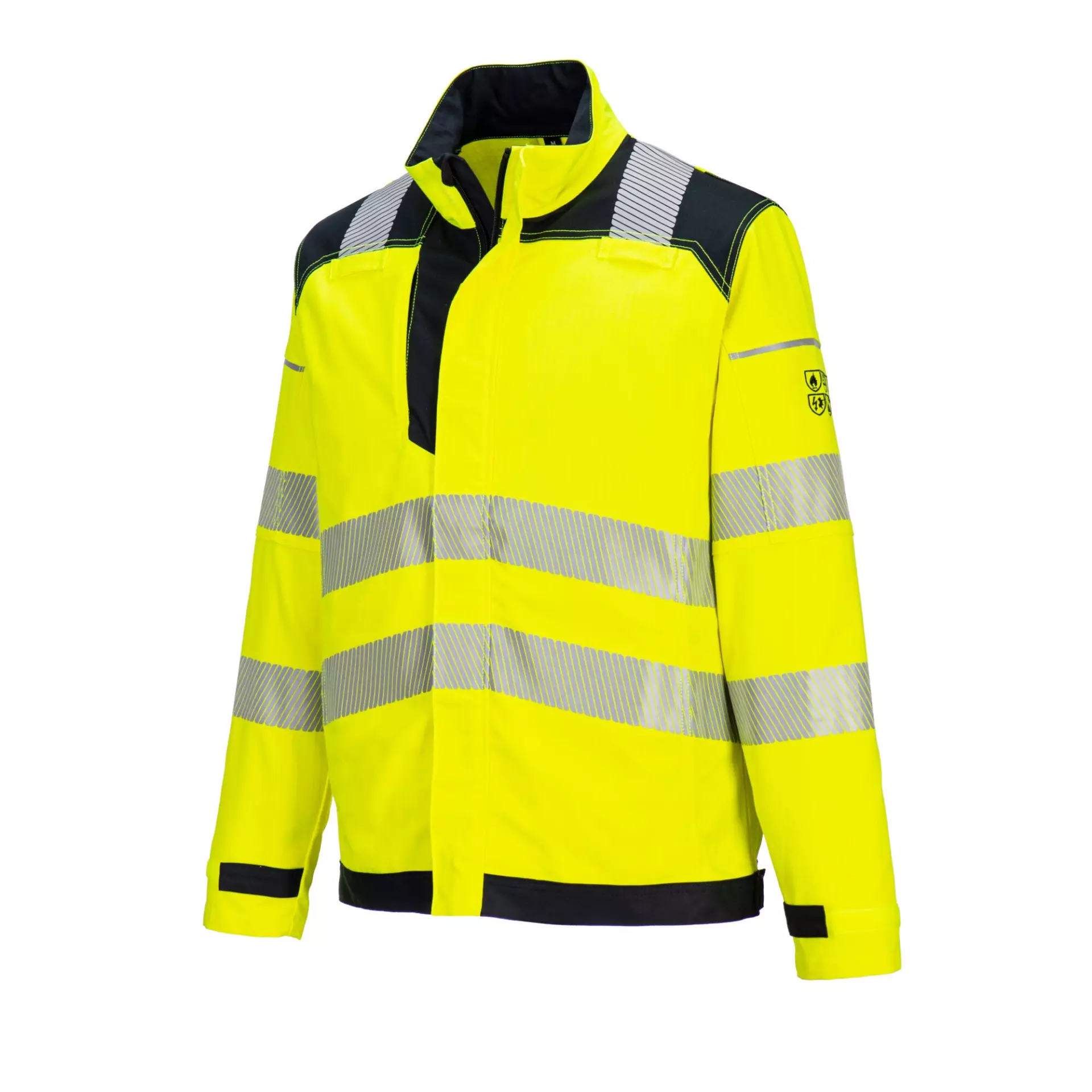 Portwest FR714YBR, PW3 FR Modaflame Hi-Vis Work Jacket, Yellow/Black, image 3