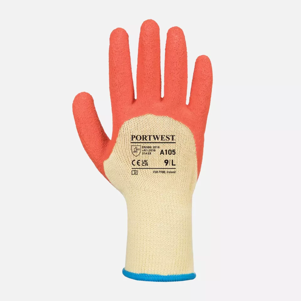 Portwest A105Y1R, Grip Xtra Glove, Yellow/Orange, image 1, gallery thumbnail