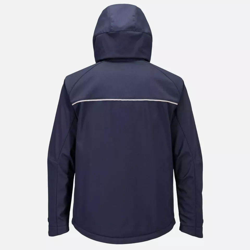 Portwest DX474DNR, DX4 Softshelljacke mit Kapuze (3L), Dunkelmarine, image 2, gallery thumbnail