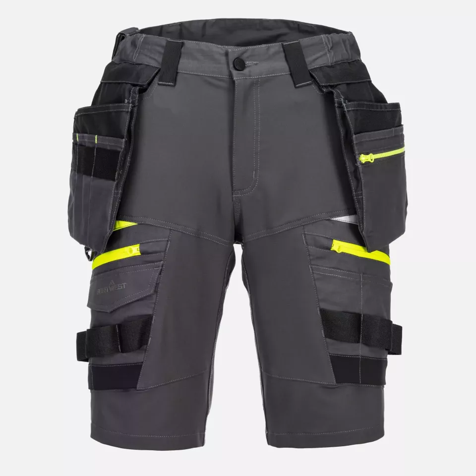 Portwest DX444MGR, DX4 Shorts mit abnehmbaren Holstertaschen, Metallgrau, image 1, gallery thumbnail