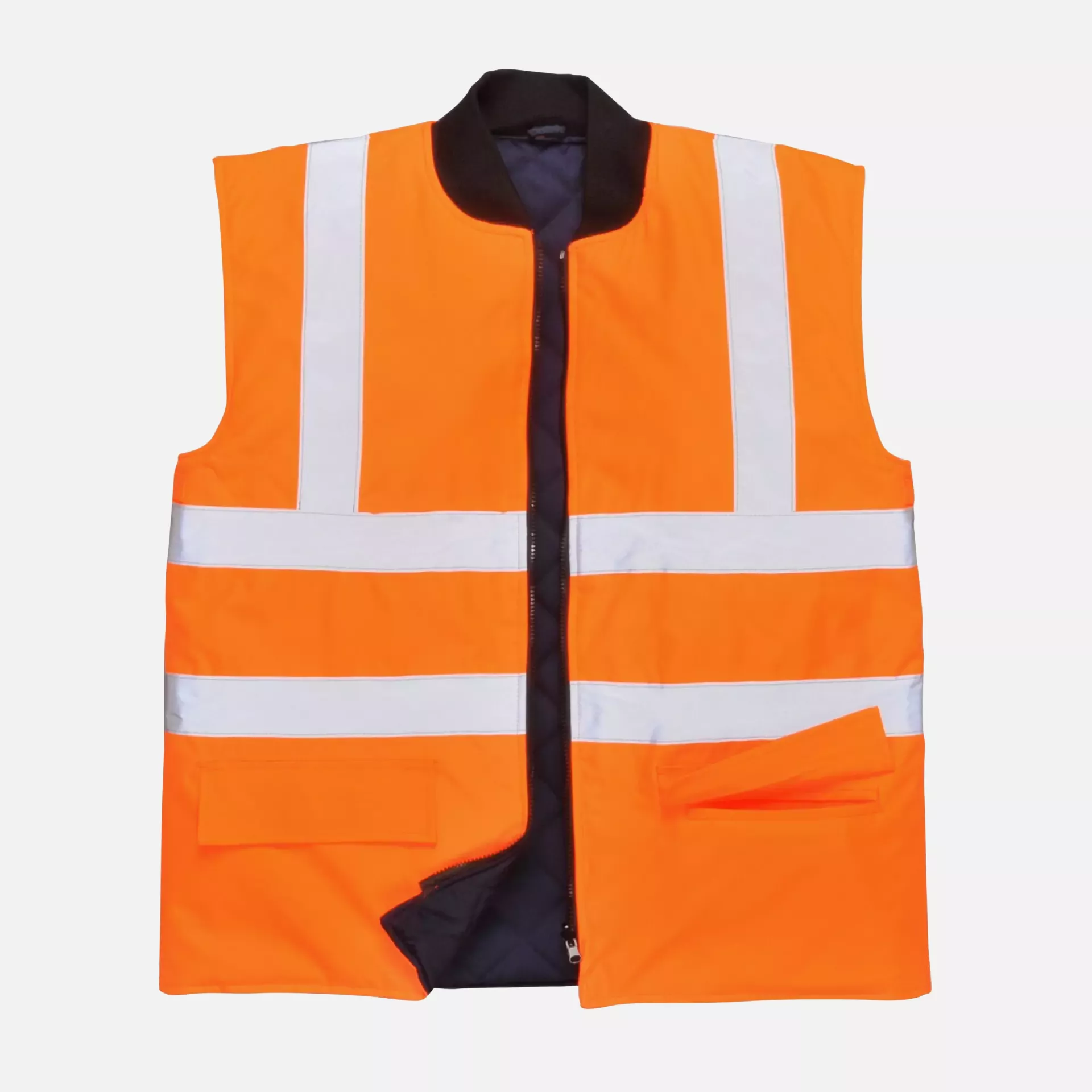 Portwest S469ORR, Hi-Vis Reversible Bodywarmer, Orange, image 5