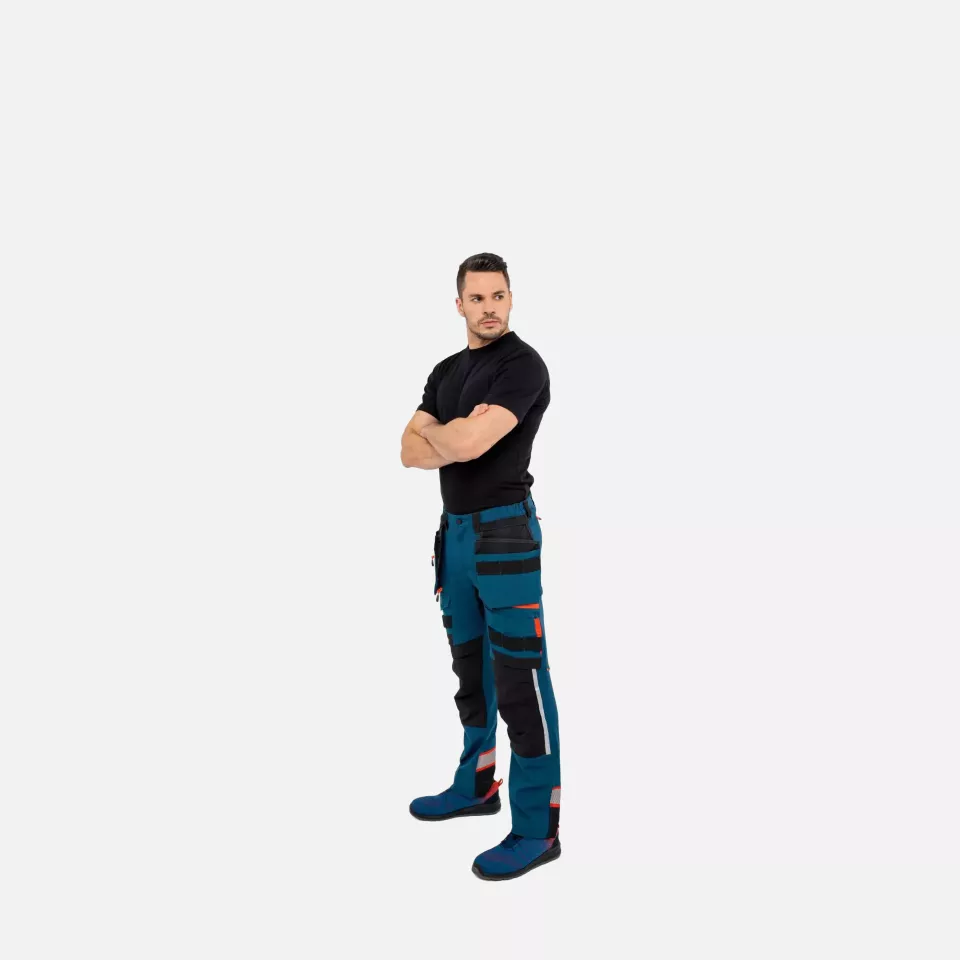Portwest DX440MBR, DX4 Detachable Holster Pocket Trousers, Metro Blue, image 11, gallery thumbnail